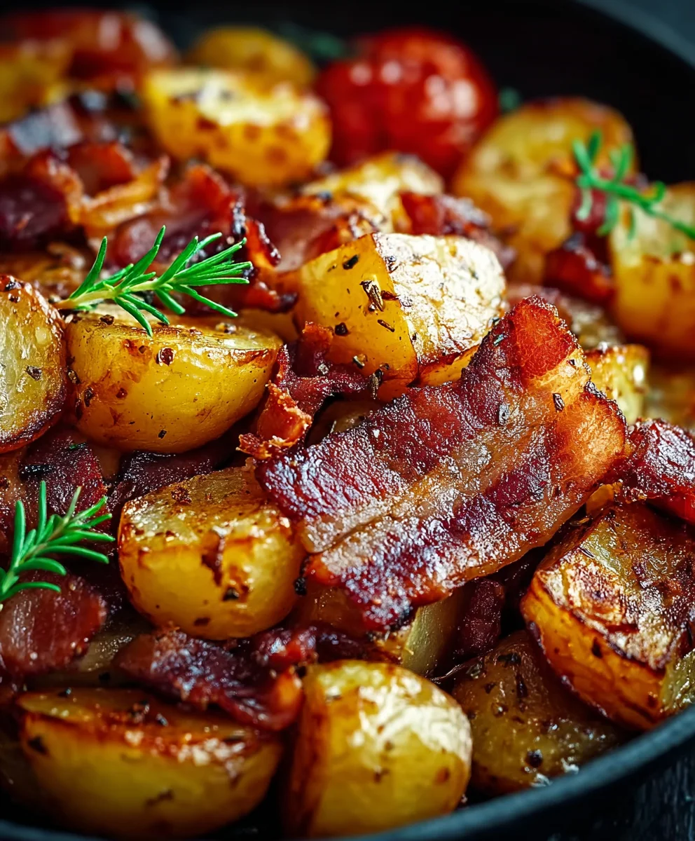 Honey Beef Beef Bacon Roasted Potatoes Recipe