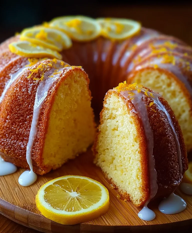 Moist Lemon Bundt Cake – Easy & Delicious Recipe