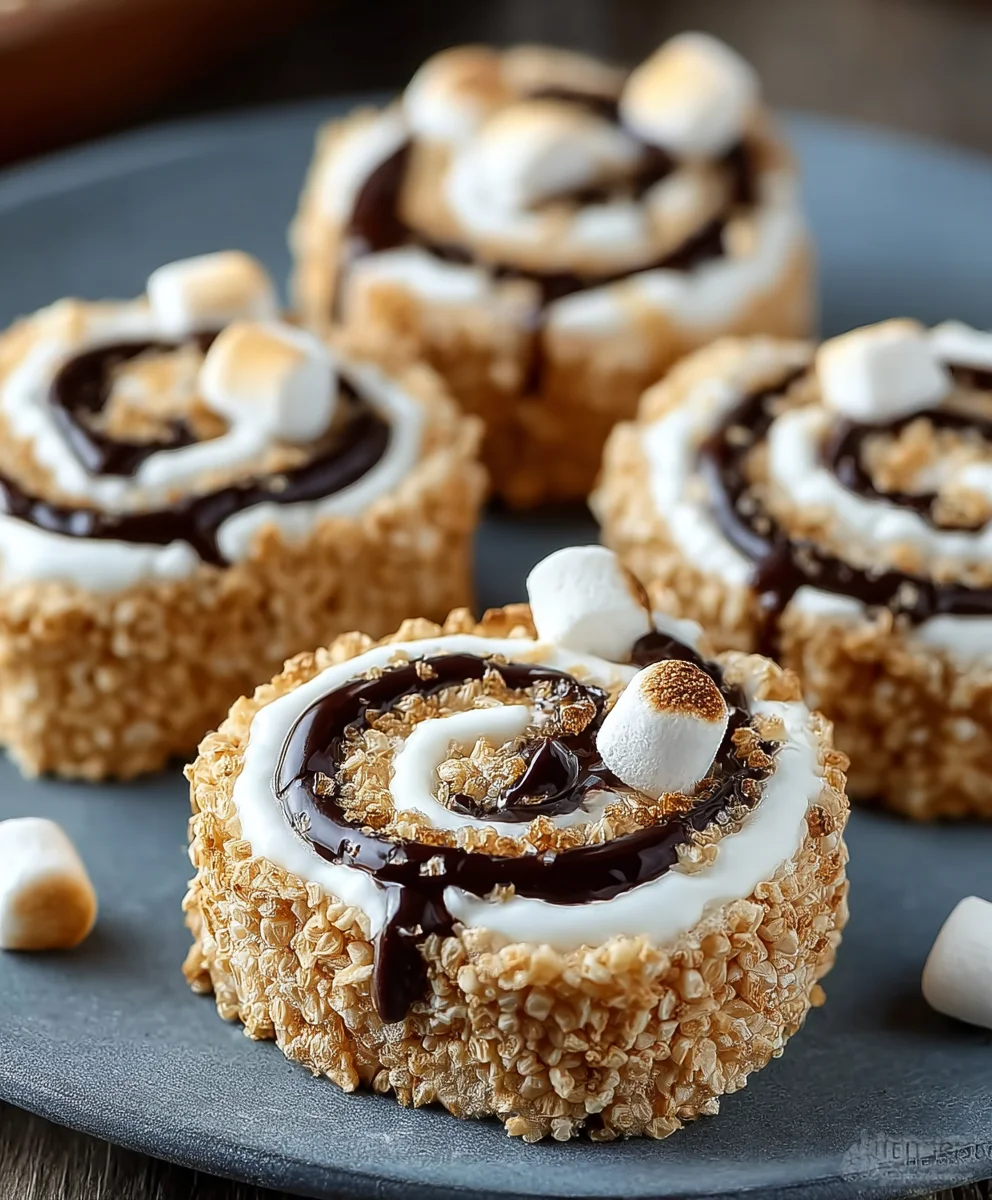 Easy Smores Pinwheels-No Bake Dessert Recipe