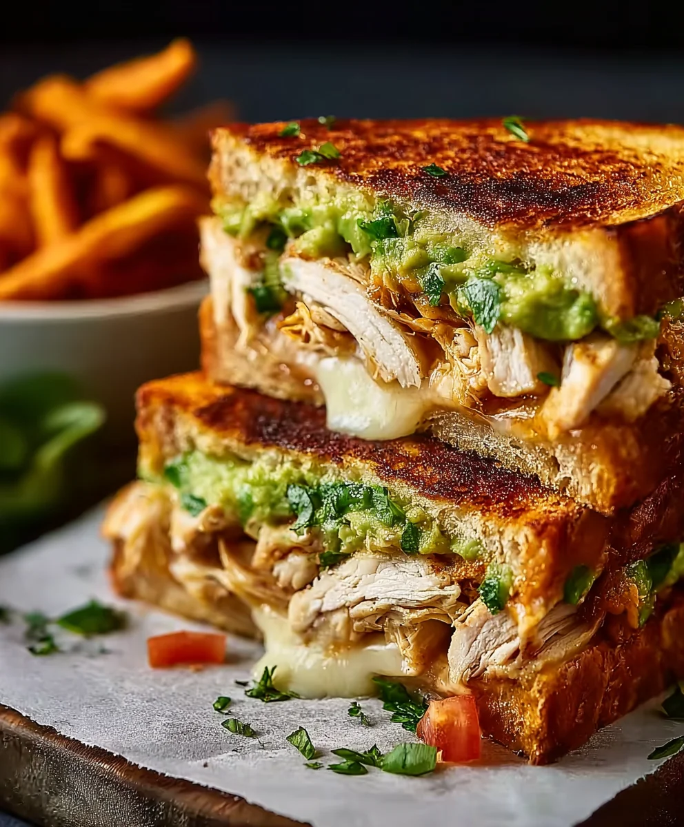 Chicken Avocado Melt-Easy Sandwich Recipe