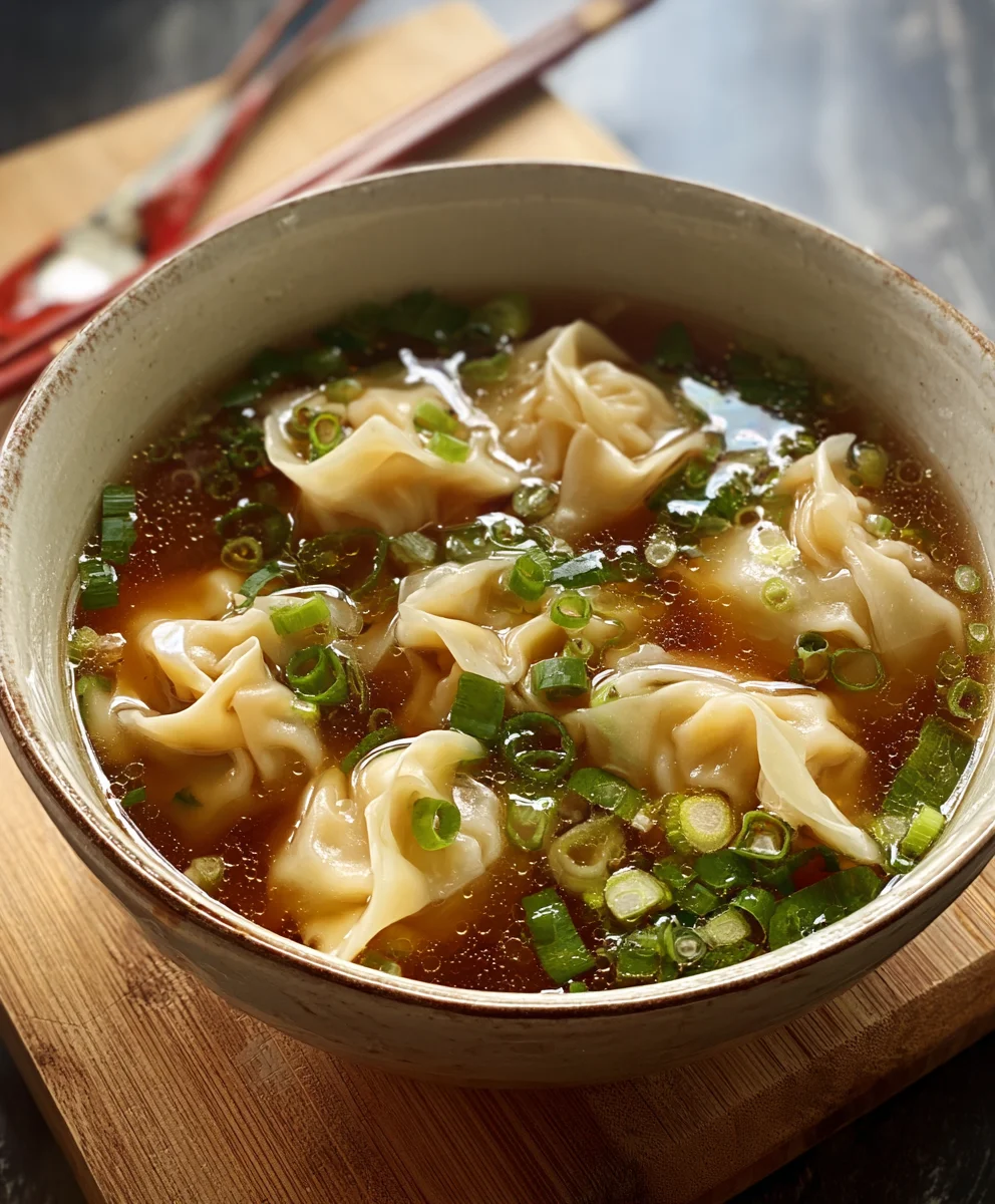 Easy Beef Wonton Soup Recipe-Quick & Flavorful