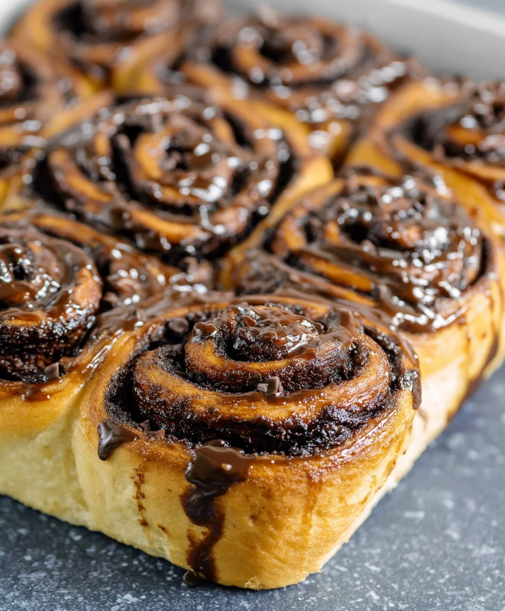Gooey Chocolate Cinnamon Rolls-Irresistible Homemade Treat