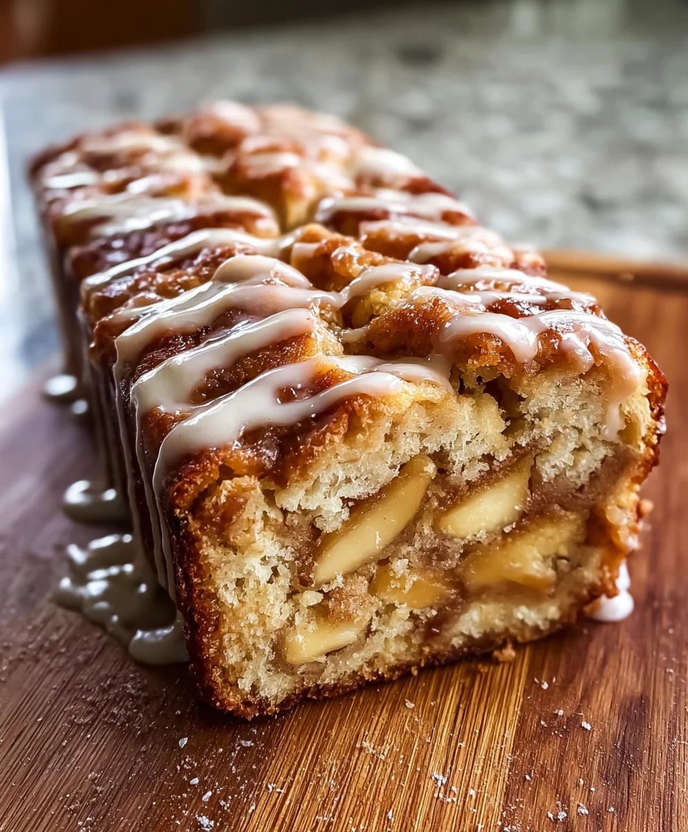 Cinnamon Apple Fritter Bread-Easy & Delicious Treat