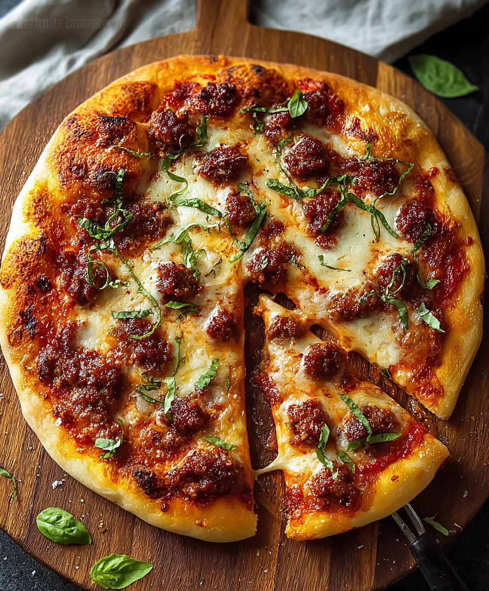 Spicy Beef Beef Chorizo Pizza-Flavorful & Easy Recipe