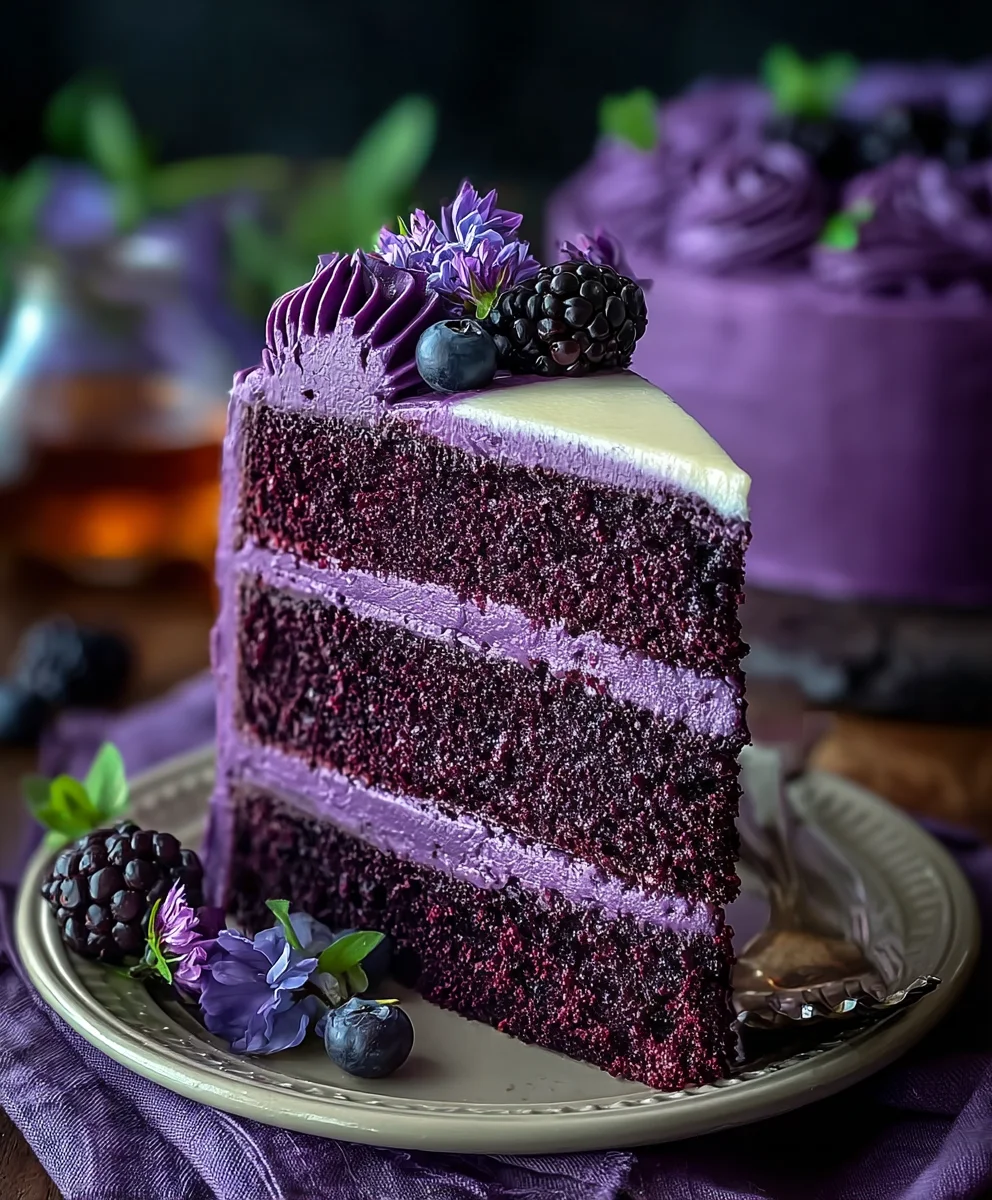 Purple Velvet Cake-Rich Flavor Recipe