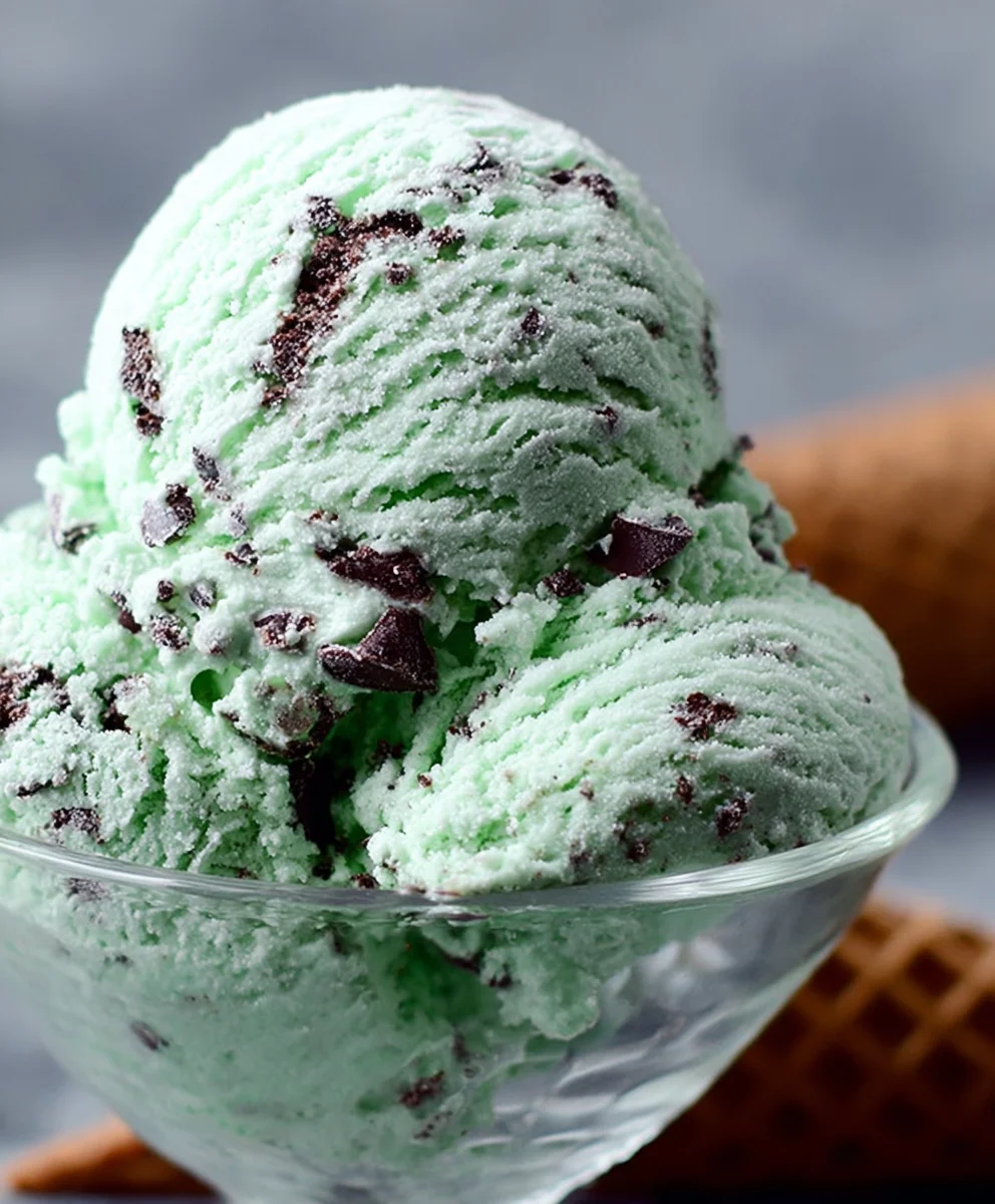 Mint Chocolate Chip Ice Cream Recipe - Easy & Delicious
