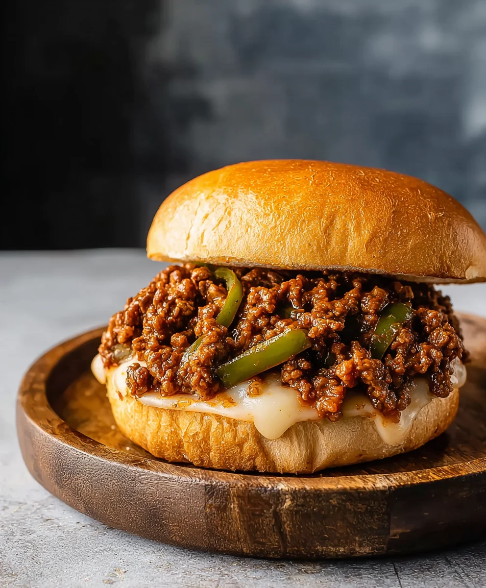 Philly Cheesesteak Sloppy Joes - Best Flavor Combo