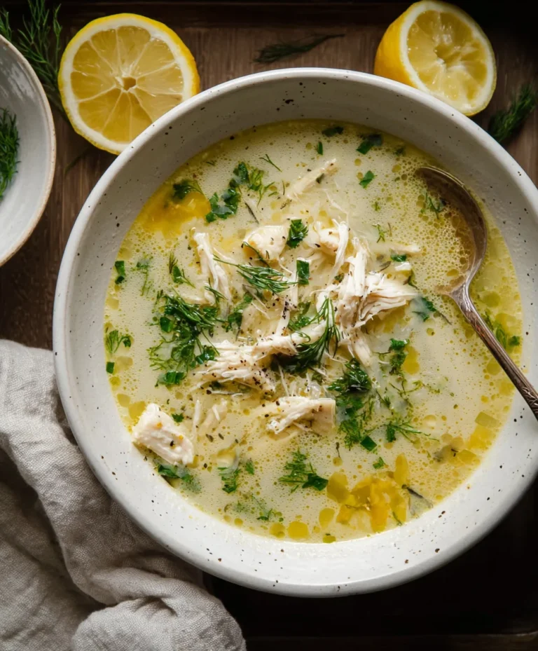 Greek Lemon Chicken Soup- Easy Comfort Food Recipe