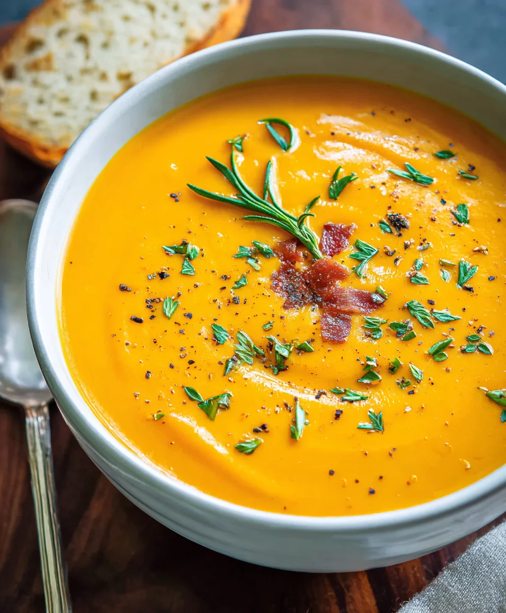 Creamy Carrot Soup- Delicious & Easy Recipe