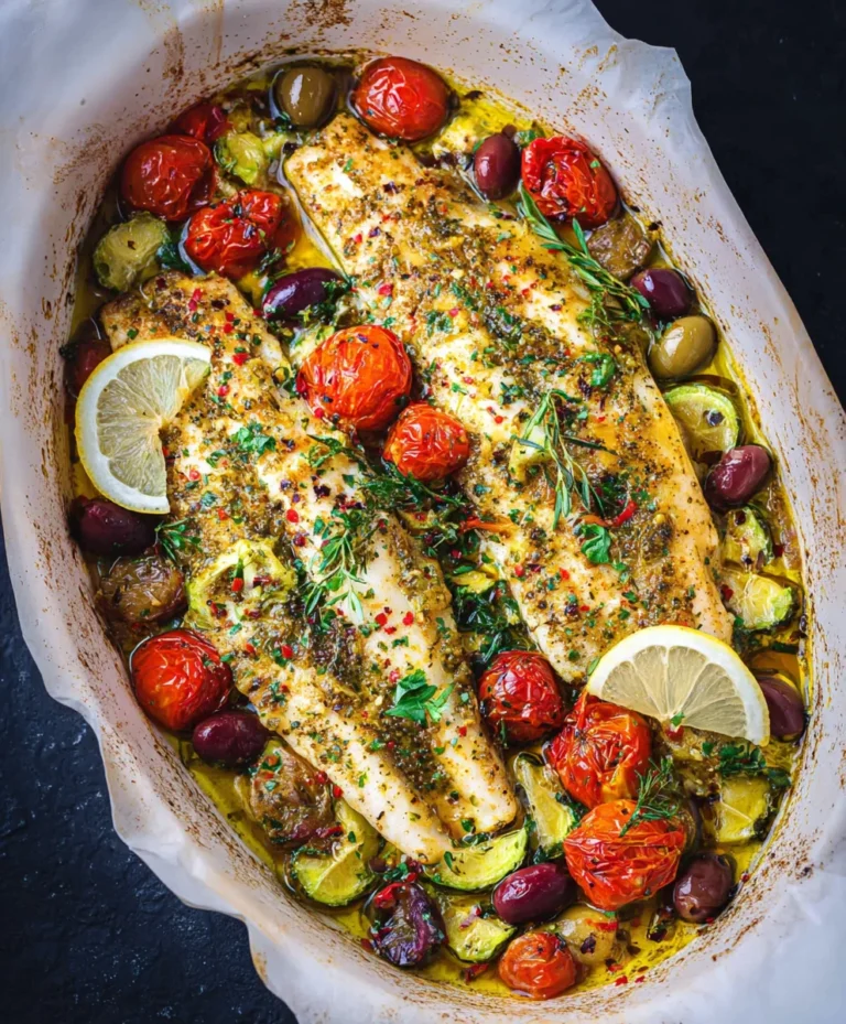 Easy Mediterranean Baked Fish – Healthy & Delicious