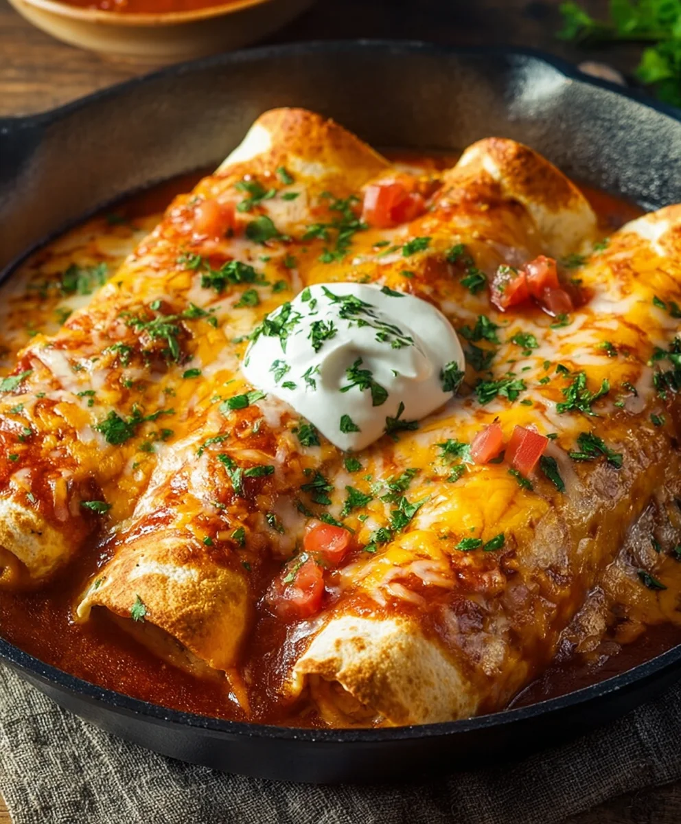 Easy Cheesy Chicken Enchiladas - Quick & Delicious Recipe
