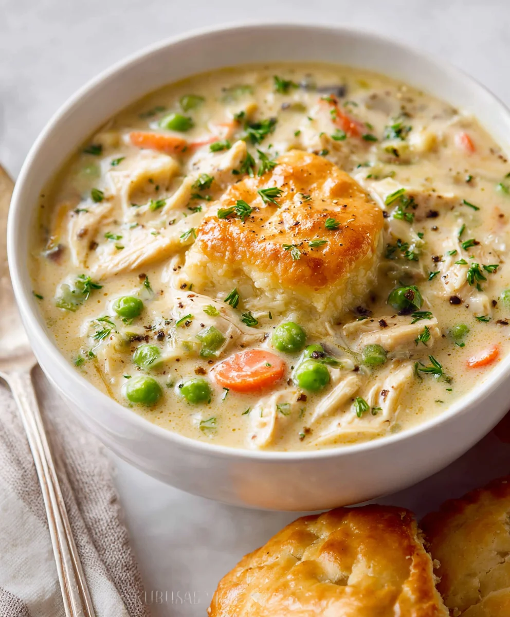 Hearty Chicken Pot Pie Soup - Quick & Easy Recipe