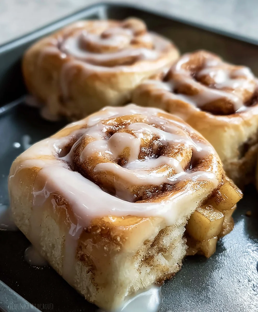 Apple Cinnamon Rolls-Warm & Cozy Breakfast Treat