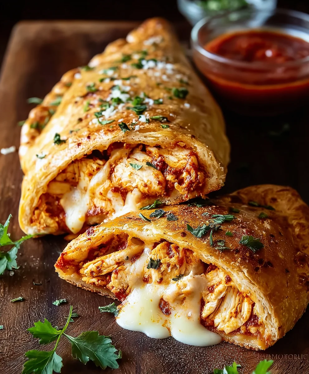 Easy Baked Chicken Calzone Recipe - Delicious Dinner