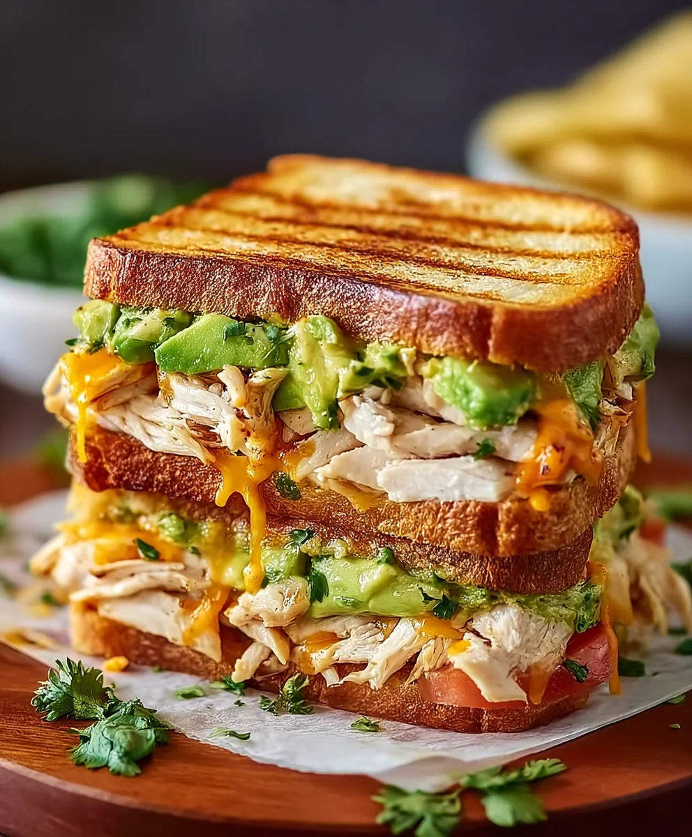 Chicken Avocado Melt-Easy Sandwich Recipe