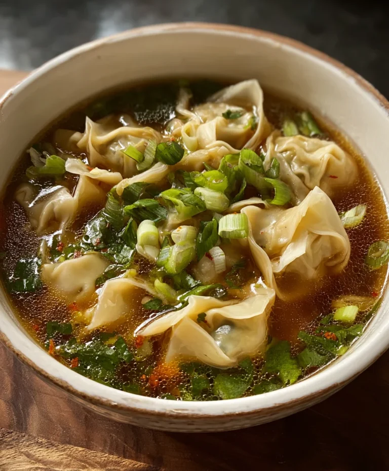 Easy Beef Wonton Soup Recipe-Quick & Flavorful