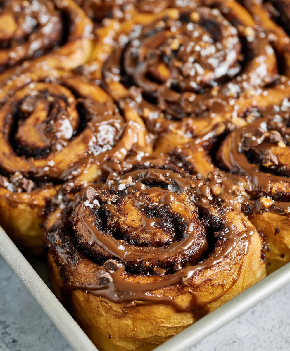 Gooey Chocolate Cinnamon Rolls-Irresistible Homemade Treat