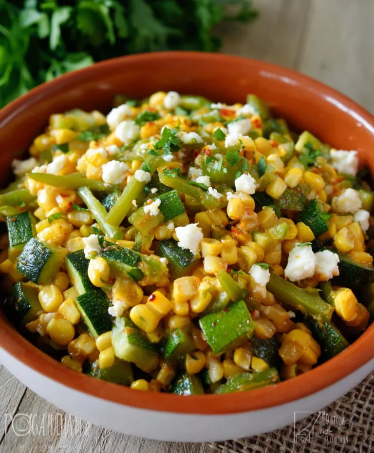 Calabacitas con Elote-Zucchini Corn & Cheese