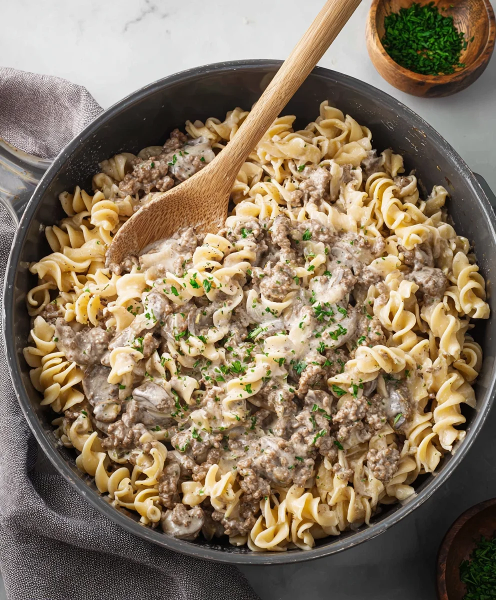 Quick Ground Beef Stroganoff - Easy Weeknight Dinner
