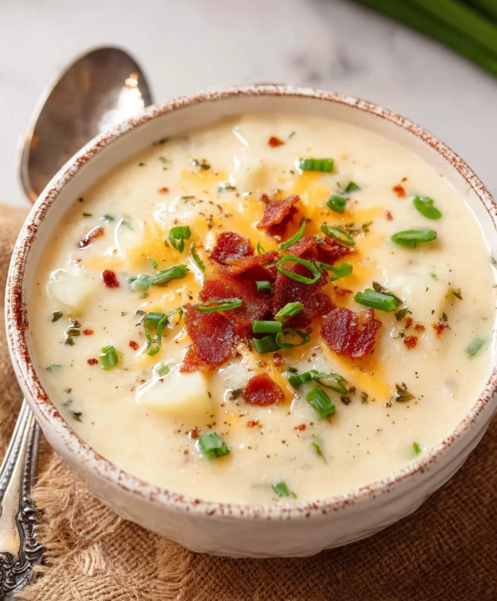 Easy Crockpot Potato Soup Recipe - Creamy & Delicious
