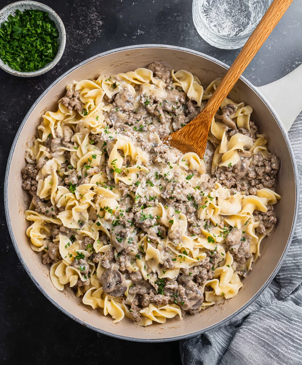Quick Ground Beef Stroganoff - Easy Weeknight Dinner