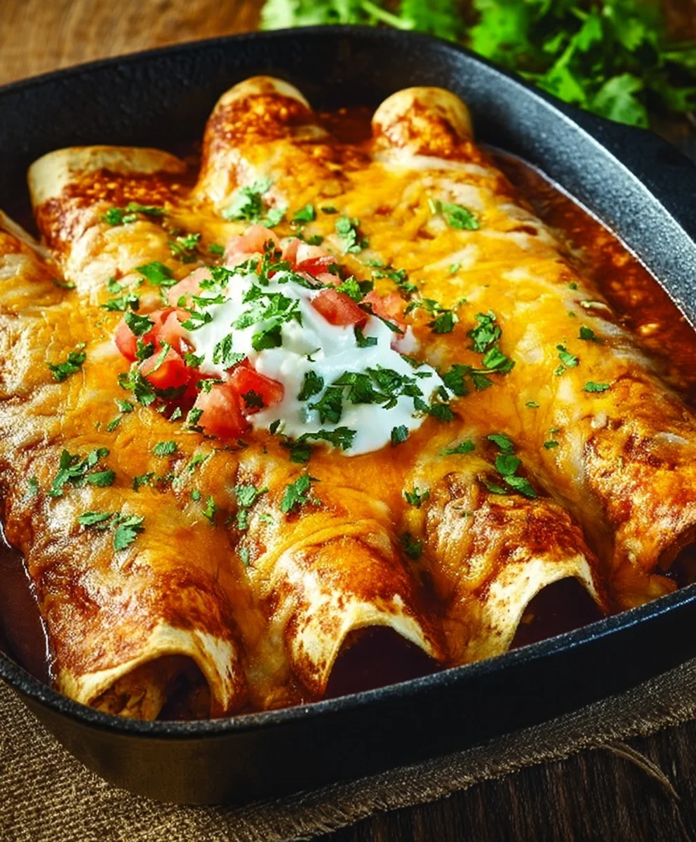 Easy Chicken Enchiladas - Delicious & Flavorful Recipe