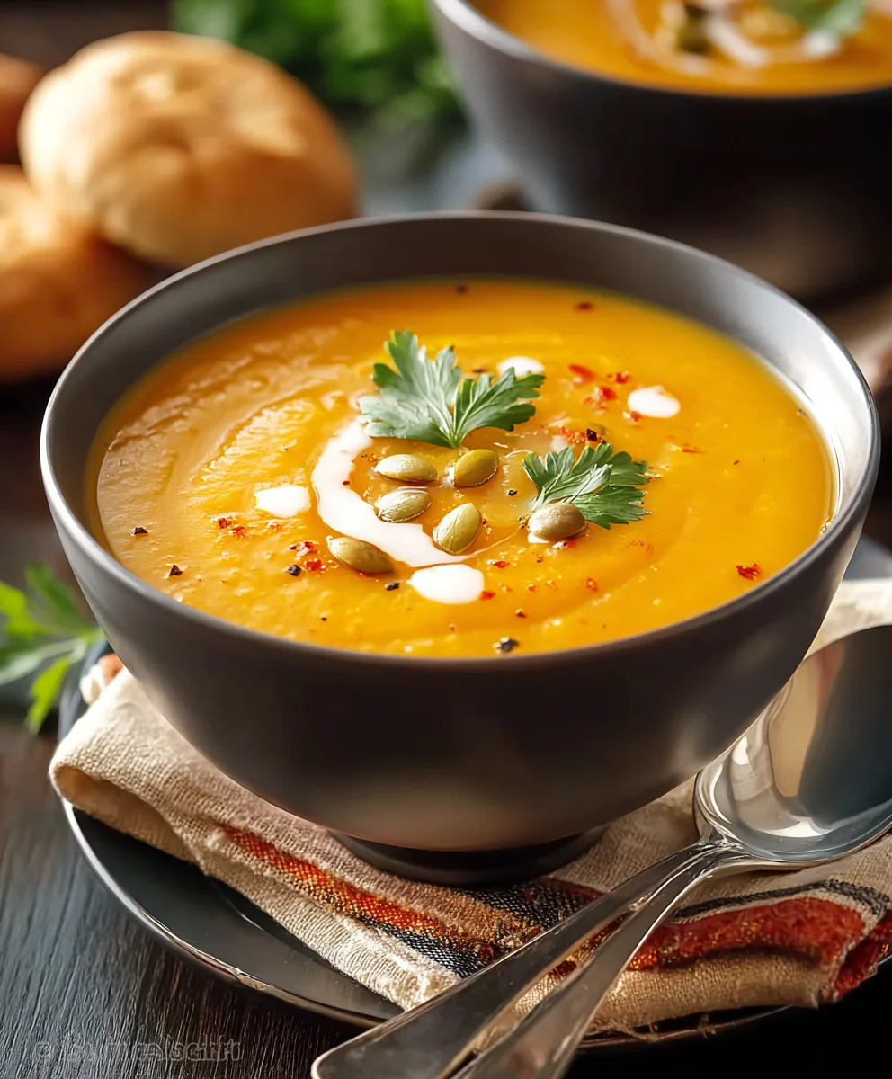 Creamy Kabocha Squash Soup-Hearty & Delicious