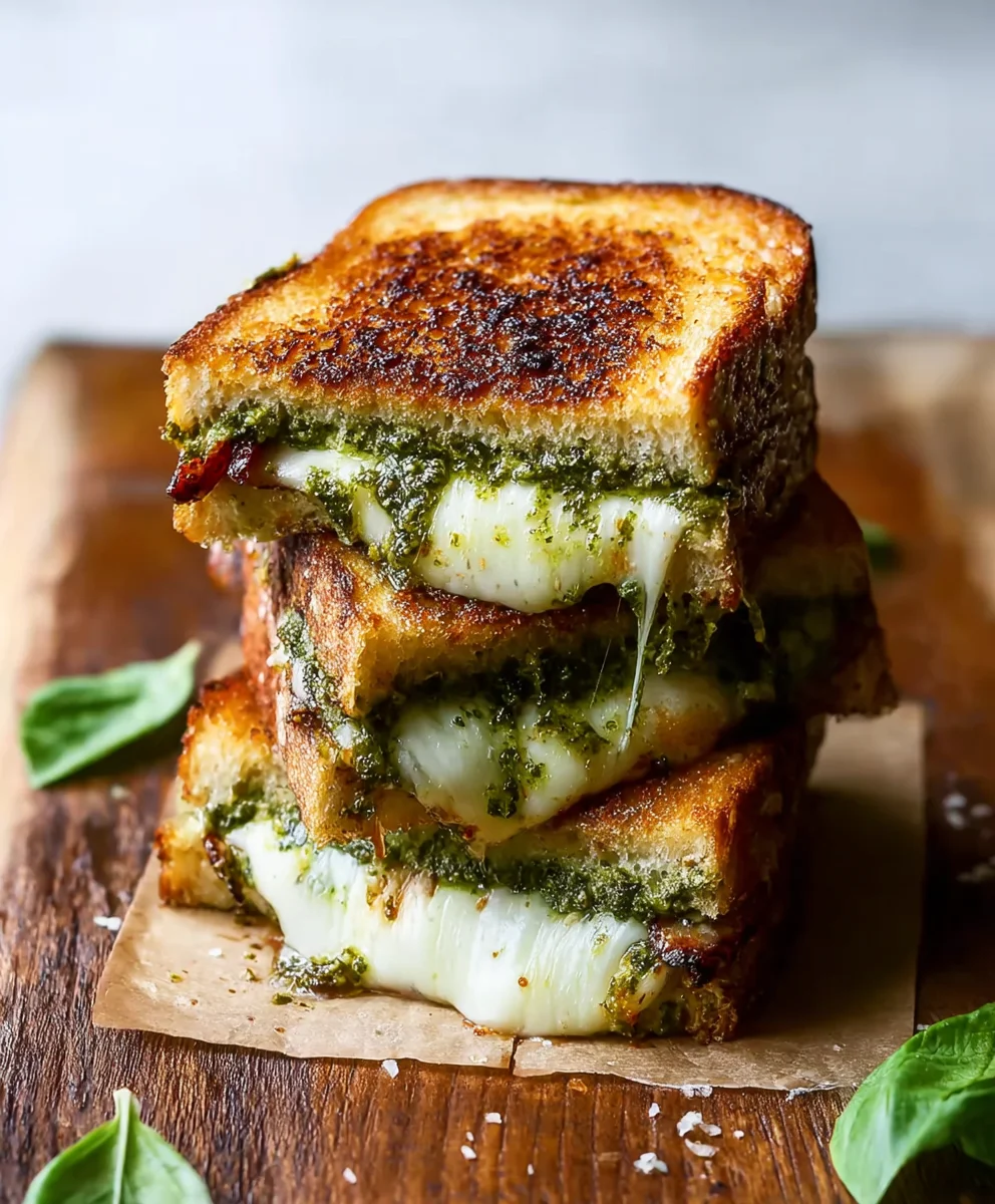 Sourdough Pesto Grilled Cheese Recipe - Easy & Delicious