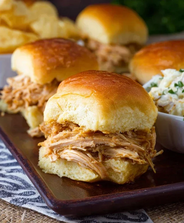 Crock Pot Mississippi Chicken Sliders