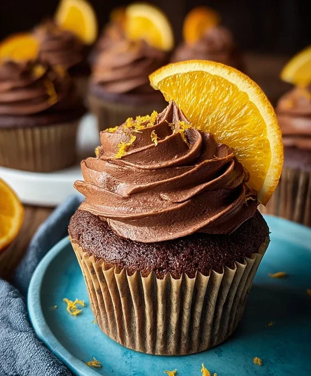 Orange Chocolate Cupcakes