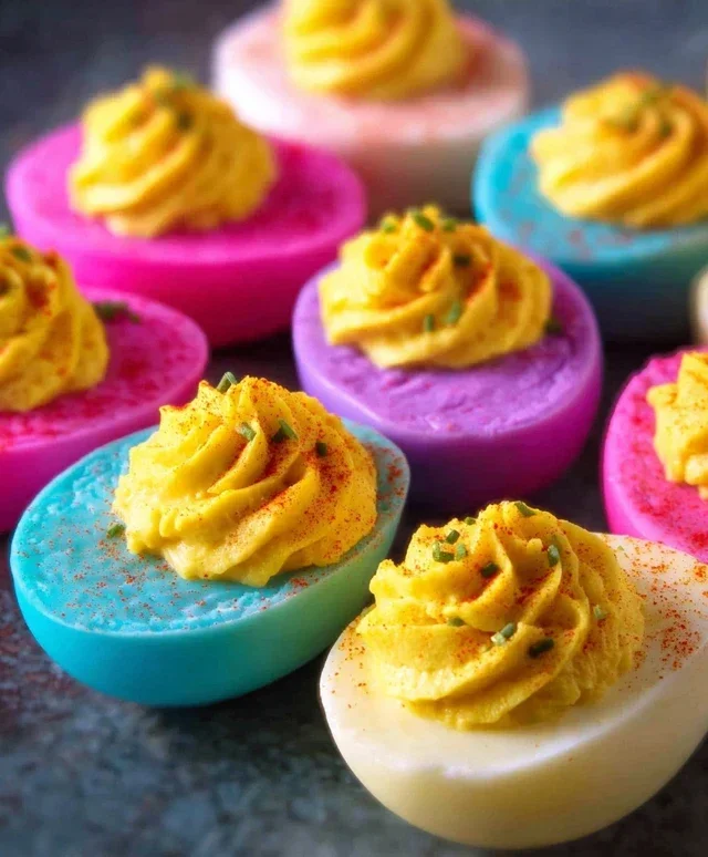 Colored Deviled Eggs