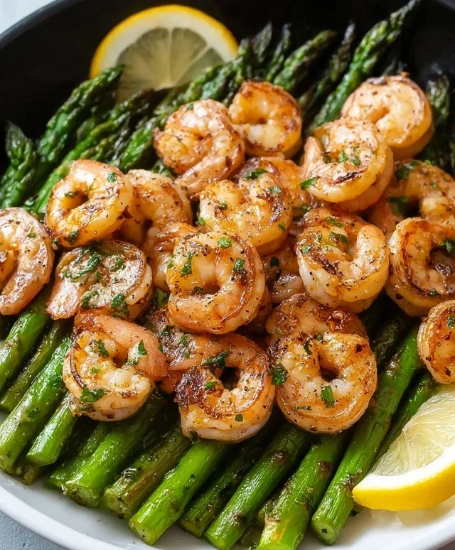 Lemon Garlic Shrimp and Asparagus (20-Minutes)