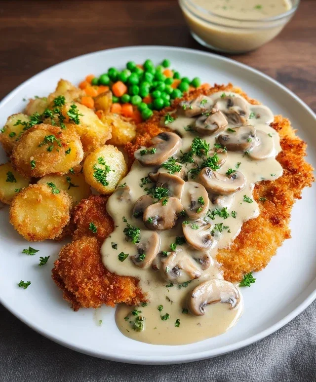 Rahmschnitzel Creamy Mushroom Schnitzel