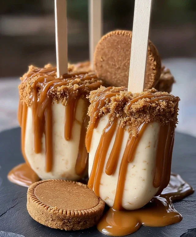 Biscoff Cookie Butter Cheesecake Pops