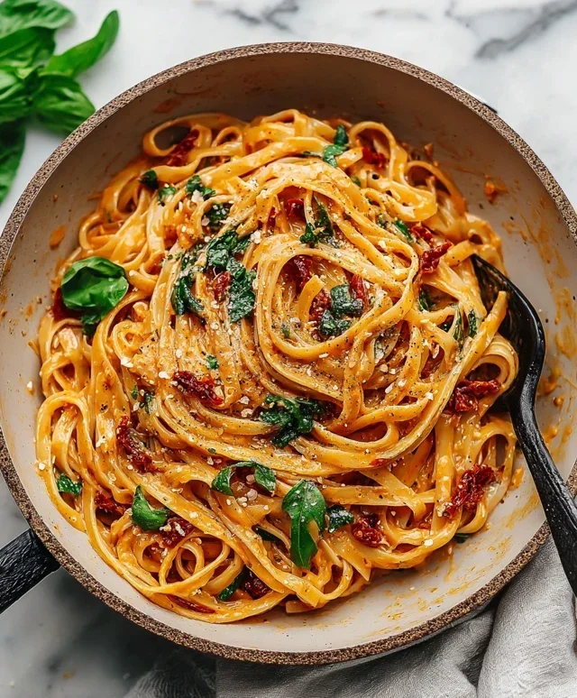 Vegan Creamy Sun Dried Tomato Pasta Recipe
