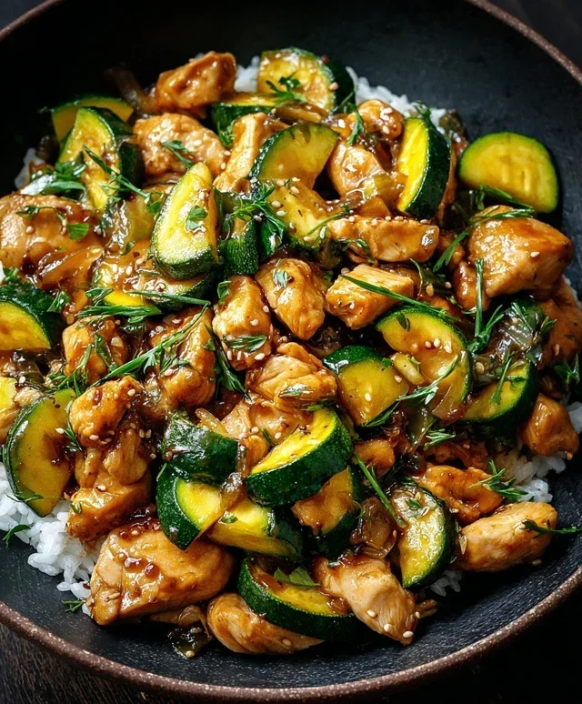 Chicken Zucchini Stir Fry