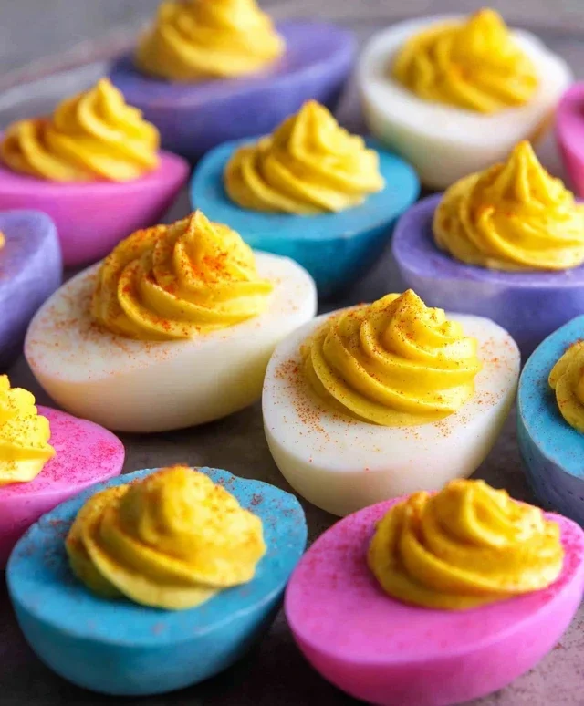 Colored Deviled Eggs