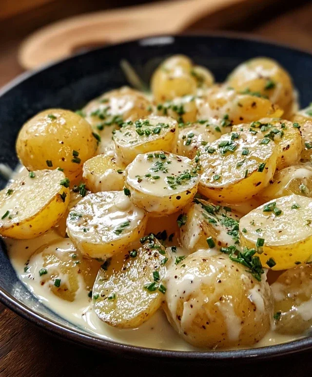 Creamy Garlic Sauce Potatoes