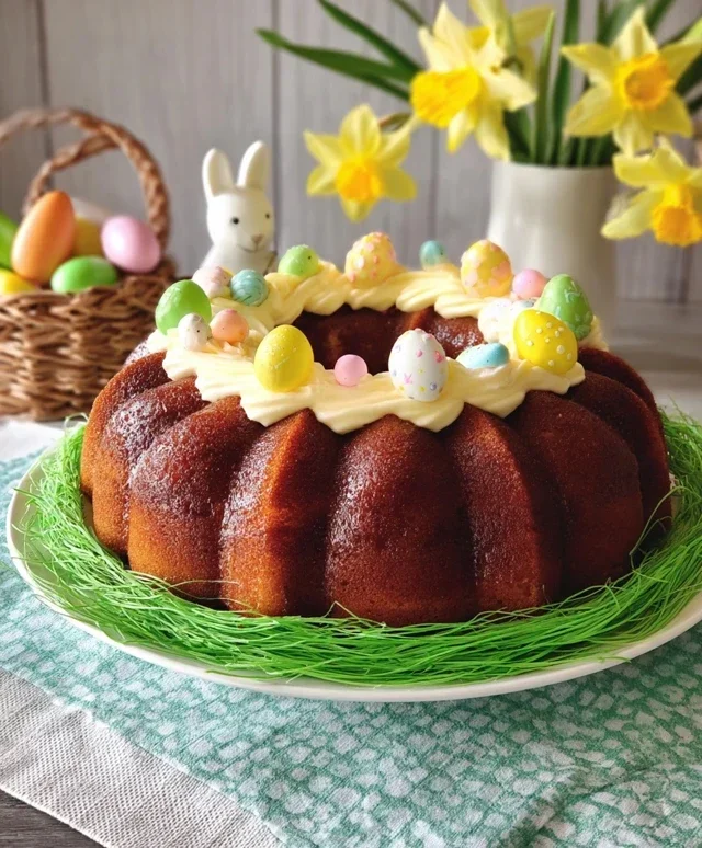 Easter Basket Bundt Cake Recipe (Easy Spring Dessert!)