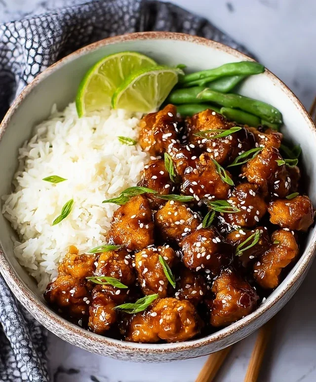 Healthy Sesame Chicken Dish