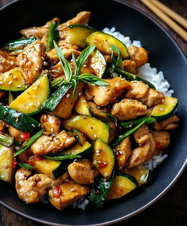 Chicken Zucchini Stir Fry