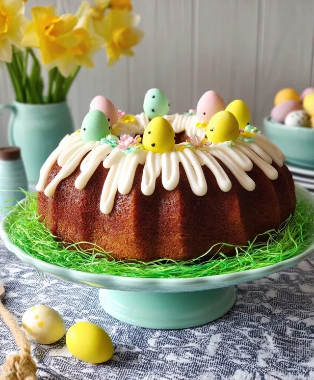 Easter Basket Bundt Cake Recipe (Easy Spring Dessert!)