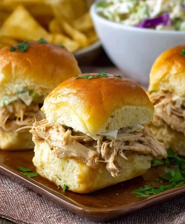 Crock Pot Mississippi Chicken Sliders