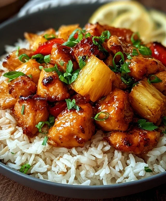 Pineapple Chicken and Rice