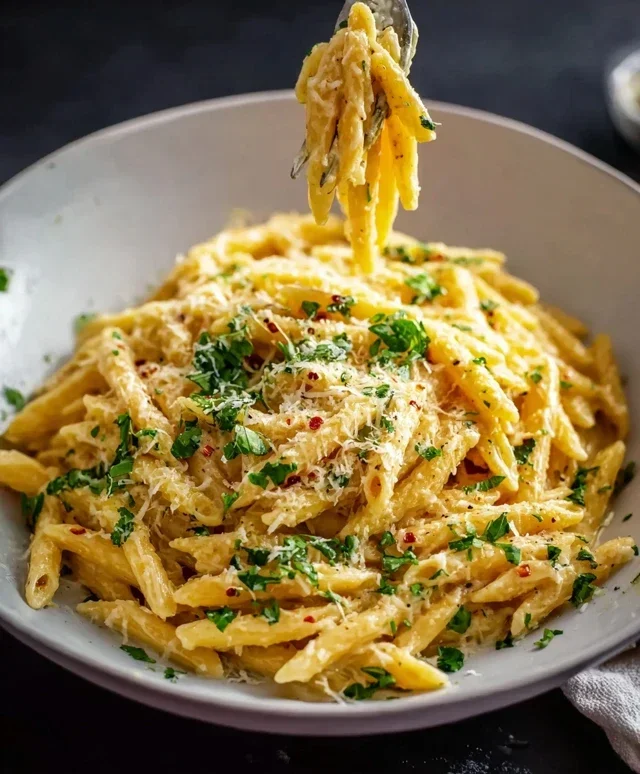 One Pot Creamy Garlic Pasta (Just 20 Minutes!)