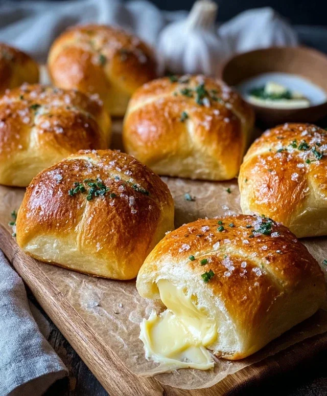 Korean Cream Cheese Garlic Buns