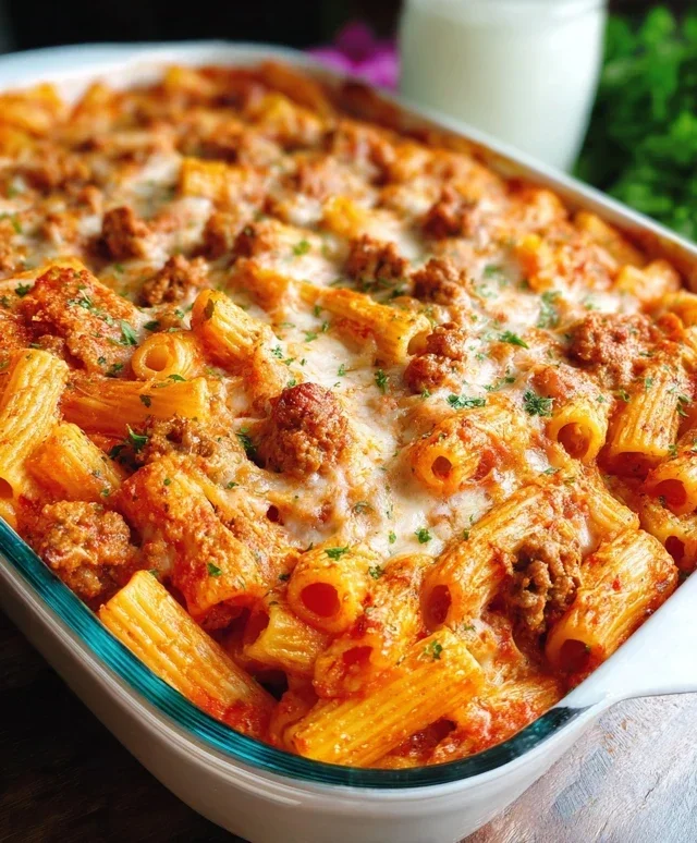 Baked Rigatoni with Sausage