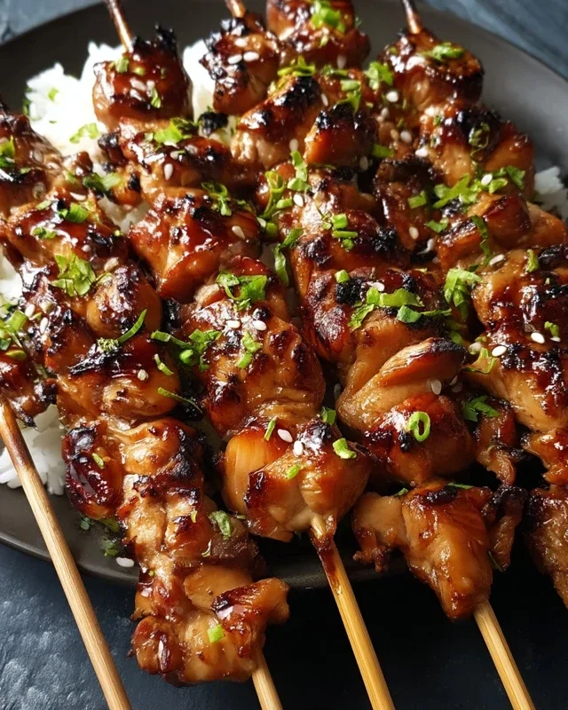 Teriyaki Chicken Skewers
