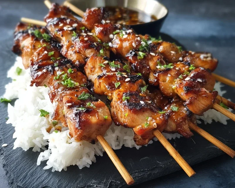 Teriyaki Chicken Skewers