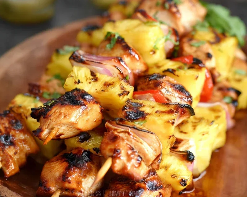 Pineapple Chicken Kebabs Recipe